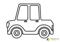 Auto - omaľovanka pre deti