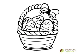 Omaľovánka na vytlačenie Oslava Veľkej Noci