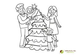 Omaľovánka na vytlačenie Vianoce