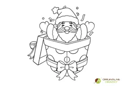 Omaľovánka na vytlačenie Vianočné prekvapenie