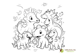 Omaľovánky dinosaurov