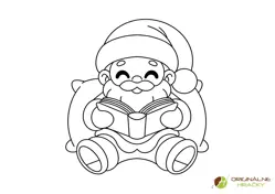 Omaľovánka pre deti Santa Klaus