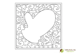 Omaľovánka pre deti Zimná rukavica