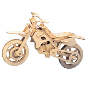Woodcraft Drevené 3D puzzle Terénna motorka P022
