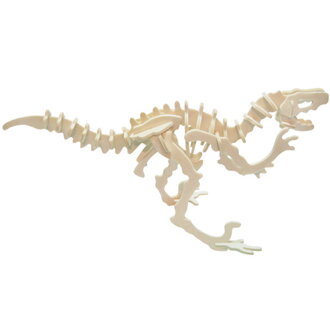 Woodcraft Drevené 3D puzzle Stredný Velociraptor S-J004