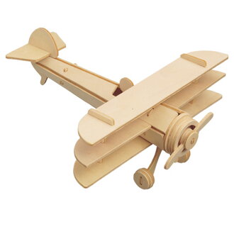 Woodcraft Drevené 3D puzzle Lietadlo Trojplošník P074