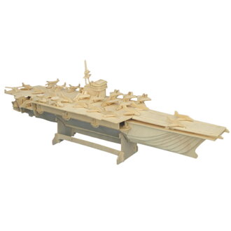 Woodcraft Drevené 3D puzzle Lietadlová loď P048