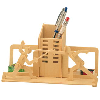 Woodcraft Drevené 3D puzzle stojan na perá Šerm S001