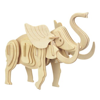 Woodcraft Drevené 3D puzzle Malý slon M029