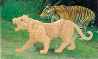 Woodcraft Drevené 3D puzzle Tiger M003