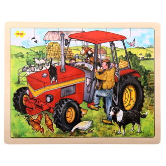 Bigjigs Toys Puzzle Traktor 24 ks