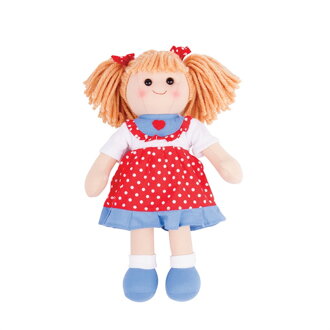 Bigjigs Toys Látková bábika Emily - 34 cm