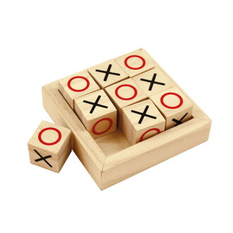 Bigjigs Toys Drevené mini piškvorky Kocky