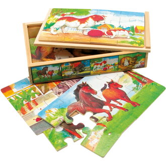 Bino Puzzle v krabičke Zvieratká