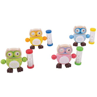 Bigjigs Toys Stojan na zubnú kefku s presýpacími hodinami Sovička 1ks