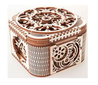 Ugears 3D mechanické puzzle - Šperkovnica 190 ks