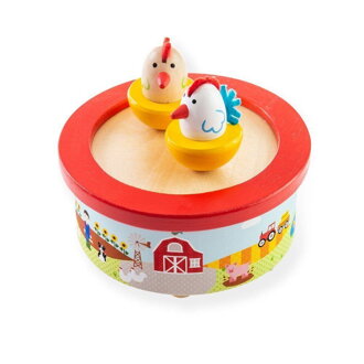 Bigjigs Toys Drevená hracia skrinka Farma