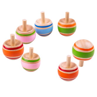 Bigjigs Toys Drevený vĺčik Spinning 1 ks