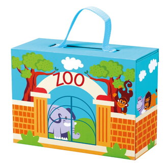 Bino Cestovný kufrík so zvieratkami ZOO