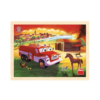 Dino Drevené puzzle - TATRA Hasiči 20 dielov