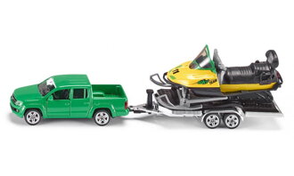 SIKU Super - Auto s ťahačom a snežným skútrom 1:55