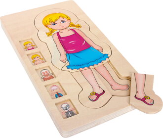 Small Foot Puzzle Anatómia dievča