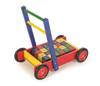 Tidlo Vozík s ABC kockami