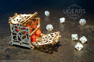Ugears 3D mechanické puzzle - Box na kocky 62 ks
