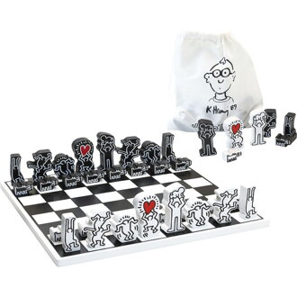 Vilac Drevený šach Keith Haring