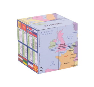Zoobookoo Kniha v kocke Mapa Európy