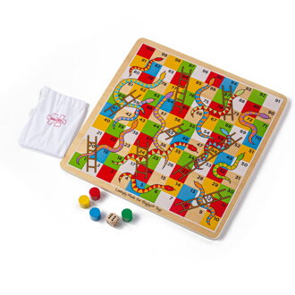 Bigjigs Toys Drevená hra - Rebríky a hady 2