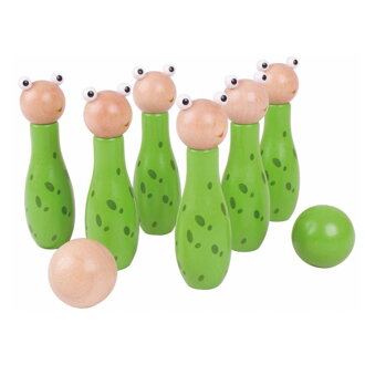Bigjigs Toys Drevené kolky Žabky