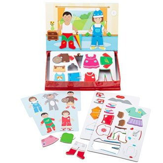 Bigjigs Toys Magnetické obliekacie puzzle Šaty