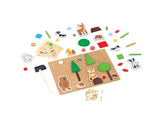 Bigjigs Toys Kreatívna zatĺkacia hra Život v lese