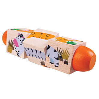 Bigjigs Toys Motorický valec Život v džungli