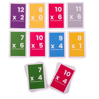 Bigjigs Toys Kartičky Násobenie 7-12
