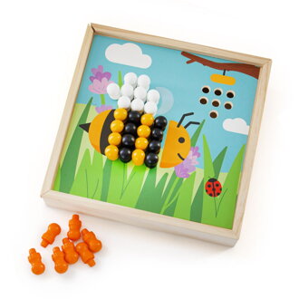 Bigjigs Toys Drevená mozaika Záhrada