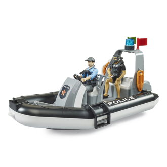 Bruder 62733 Policajný čln s policajtom a potápačom