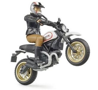 Bruder 63051 BWORLD Motocykel Scrambler Ducati Cafe Racer s jazdcom