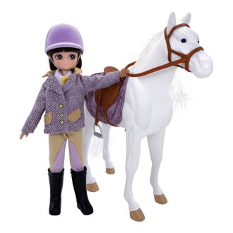 Lottie Bábika jazdkyňa s koňom