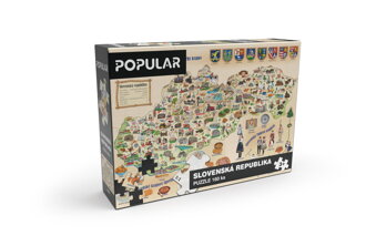 Popular Puzzle - Mapa Slovenska, 160 ks
