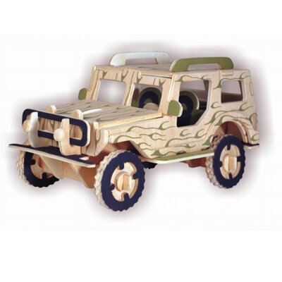 Woodcraft Drevené 3D puzzle Jeep P123