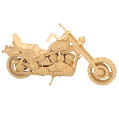 Woodcraft Drevené 3D puzzle Motorka Harley-Davidson I P019