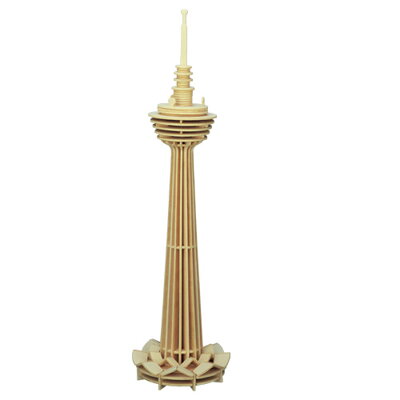 Woodcraft Drevené 3D puzzle Veža Kuala Lumpur P100 