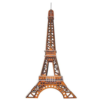 Woodcraft Drevené 3D puzzle Eiffelova veža farebná PC030