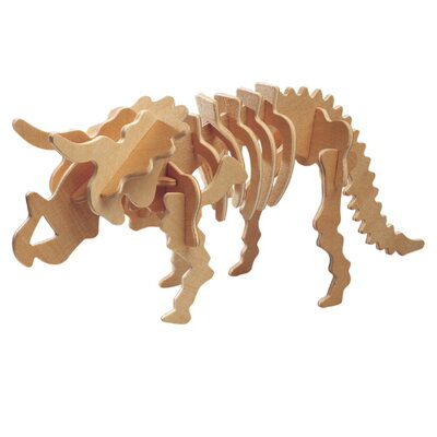 Woodcraft Drevené 3D puzzle Triceratops J001