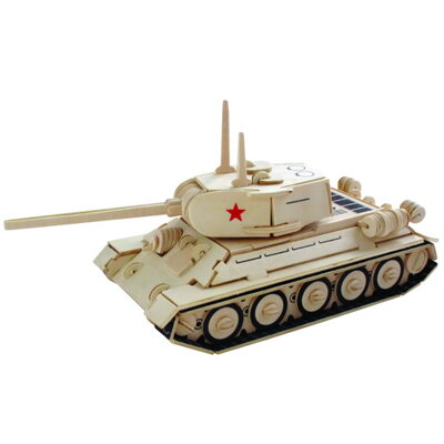 Woodcraft Drevené 3D puzzle Tank T-34 P175
