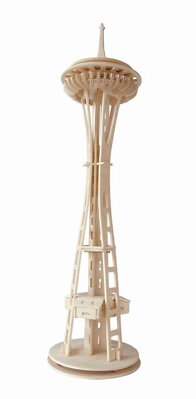 Woodcraft Drevené 3D puzzle Veža Seattle tower P180
