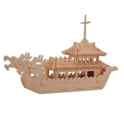 Woodcraft Drevené 3D puzzle Čínska loď P085