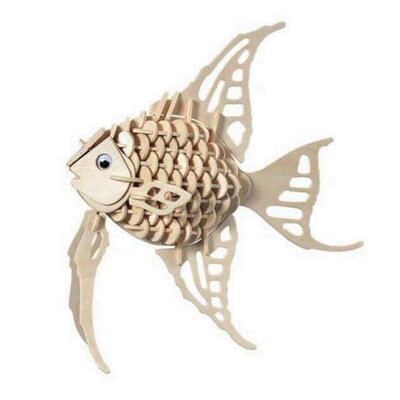 Woodcraft Drevené 3D puzzle Zlatá rybka H010